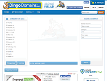 Tablet Screenshot of dingodomains.com